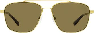 Shinola SH2100SPM Double-Bridge Navigator Sunglasses - Gold