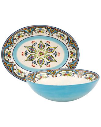Euroceramica Zanzibar 2Pc Serving Set
