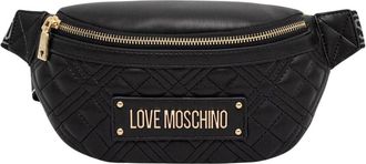 Love Moschino Gewatteerde Heuptas - Dames - Heuptassen - Zwart - ONE Size - Leer - Tassen