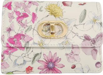 Dior Multi-Color White Leather Pochette Pouch (Pre-Owned)