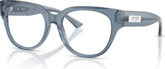 Jimmy Choo London 53mm Phantos optical glasses in Blue at Nordstrom