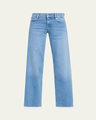 Frame Denim Low-Rise Le Slim Palazzo Jeans