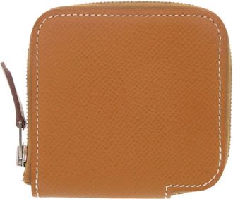 Herm&egrave;s Brown Epsom Leather Coin Purse/Coin Case (Pre-Owned)