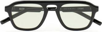 Kaleos Glasses, female, Black, Size: 51 MM Crowne 001 Sunglasses