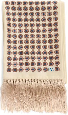 Valentino Garavani Foulard Chamber a fascia in seta - Toni neutri