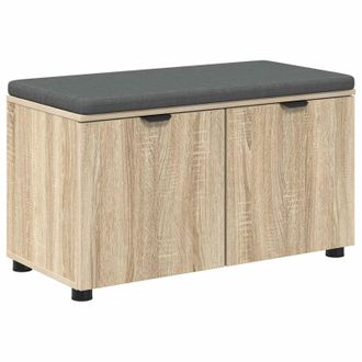 vidaXL Vidaxl Panca Per Ingresso Con Cuscino Rovere Sonoma 80 X 38 X 46