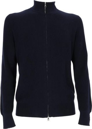 Ballantyne Maglia con zip - Heren - Vesten - Blauw - 2XL - Katoen - Truien & Vesten