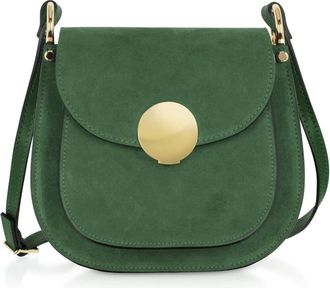 Le Parmentier Handbags - Dames - Schoudertassen - Groen - ONE Size - Leer - Tassen