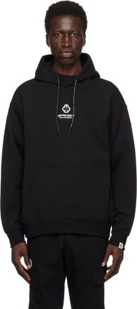 Aape By shops a Bathing Ape Mens Black White Graphic Pullover Hoodie Sweater Size XS