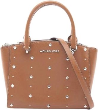 Michael Kors Pre-owned Mini Bags, female, Brown, Size: ONE SIZE Pre-owned Leather Handbag