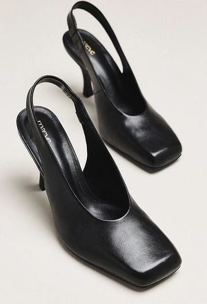 Maeve Square-Toe Slingback Pumps