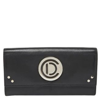 Dior Pre-owned Wallets, female, Black, Size: ONE SIZE Pre-owned Leather wallets