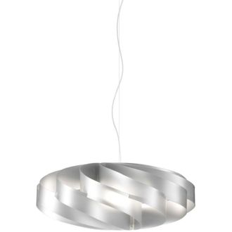 Linea Zero Linea Zero - Sospensione Moderna 3 Luci Flat In Polilux Silver D70 Made In Italy