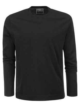 Fedeli Long Sleeved Organic Cotton T Shirt