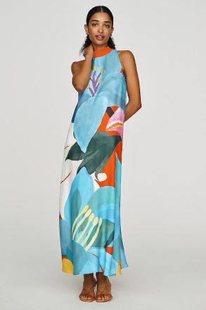 Anthropologie Farm Rio Halter Maxi Dress