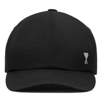 Ami SS26 Nylon Ami De Coeur Stud Cap Black UCP268-PA0037-001