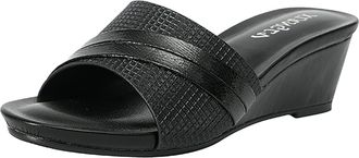 Generic Womens Mules with Heel - Pumps Womens Wedge Heel Slippers Slides Wedge Sandals Peep Toe Summer Shoes Platform Sandals Non-Slip Slippers Summer Beach S