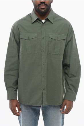 Armani EMPORIO Popeline Cotton Saharan Shirt size S