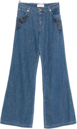 Ermanno Scervino Womens Fla Leg blue Jeans