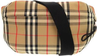 Burberry Beige Cotton Polyester Fanny Pack (Pre-Owned)
