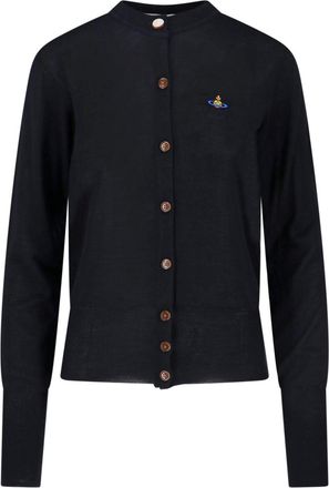 Vivienne Westwood Black Bea Wool Silk Cardigan