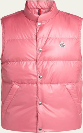 Moncler Mens Restigo Snap-Front Quilted Vest