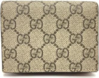 Gucci Pre-owned Canvas Portemonnee - Dames - Vintage Accessoires - Beige - ONE Size - Vintage