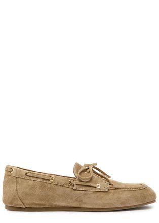 Stuart Weitzman Stuart Weitzman Tinsley Suede Loafers - Khaki - 40 (IT40/ UK7)