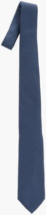 Corneliani Solid Color Silk Tie with Micro Patterns size Unica