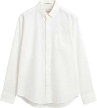 GANT Heren Archief Oxford Regular Overhemd (Cr&egrave;me)