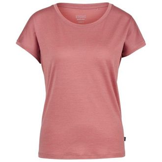 Stoic MerinoPure180 HaldenSt. T-Shirt Merinoshirt f&uuml;r Damen | rosa