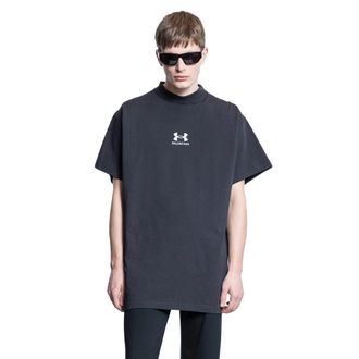 Balenciaga MAN BLACK T-SHIRTS & TANK TOPS