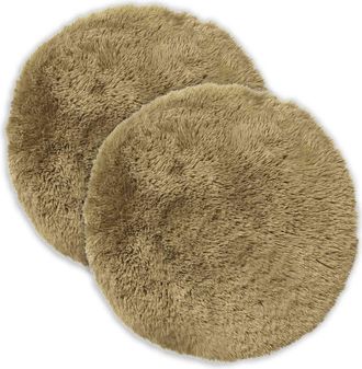 vidaXL Funda De Almohada 2 Pcs Heerlen Verde Claro &Oslash; 30 Cm Fleece Pv Vidaxl