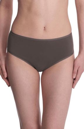 Natori Bliss Bare Cotton Hipster in Chrome at Nordstrom, Size Xx-Large