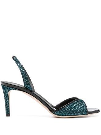 Giuseppe Zanotti Lilibeth 70mm slingback leather sandals - Blue
