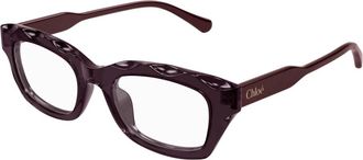 Chlo&eacute; Optical Frame - Dames - Brillen - Paars - 51 MM - Accessoires