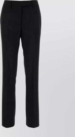 Prada pleated wide-leg wool trousers