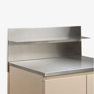 Sklum Pannello Con Mensola 80x30 Cm Per Cucina Modulare Da Esterno In Acciaio Inossidabile Rivana Sklum