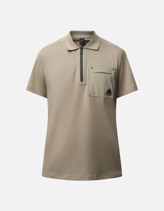 Moose Knuckles Mens DALON POLO SHIRT - Cream - Size: 36