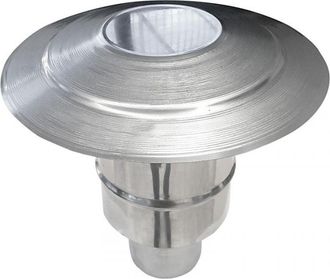 MBM Terminal De Extracci&oacute;n De Humos Con Tapa De Ventilaci&oacute;n De Acero Inoxidable Sus304, Di&aacute;metro 150 Mm