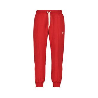 Casablanca Loopback Zip Hem Trainingsbroeken Diamond Logo - Heren - Sweatpants - Rood - L - Broeken