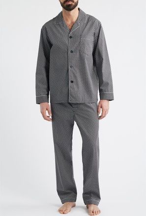 Majestic International Santuary Cotton Sateen Pajamas in Black at Nordstrom, Size Xx-Large