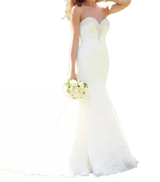 Allure Bridals Swarovski Crystal Embellished Fit And Flare Gown In Ivory/silver