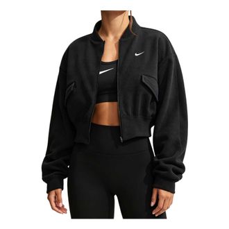 Nike (WMNS) Nike One Therma-FIT Fleece Bomber Jacket Black IO1048-010