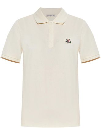 Moncler Logo Cotton Polo Shirt