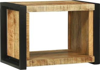vidaXL Cubo De Pared Marr&oacute;n 55 X 35 X 40 Cm Madera De Mango Maciza Vidaxl