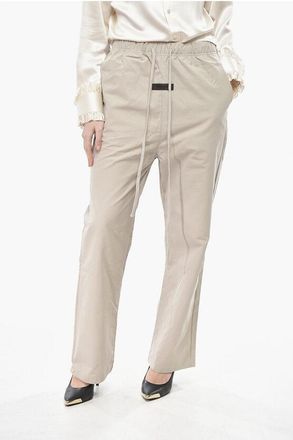 Fear of God ESSENTIALS Casual Cotton-Blend Pants with Elastic Waistband size S