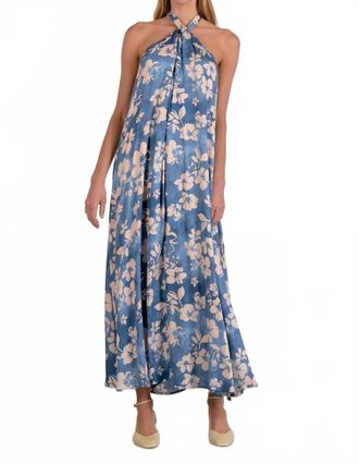 Elan Blossom Maxi Dress In Blue