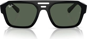 Ray-Ban Sunglasses Rb4397 667771 Corrigan Black/Dark Green Unisex