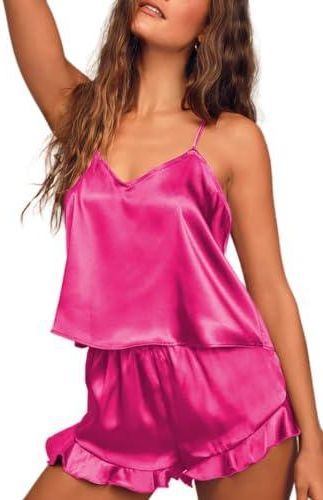 Pyjama Manches Longues Confortable Pyjama Hiver Polaire Ekouaer Pour Femme - Ensemble 2 Pièces, Col En V, Manches Longues - 95% Polyester, Confort Chaleureux